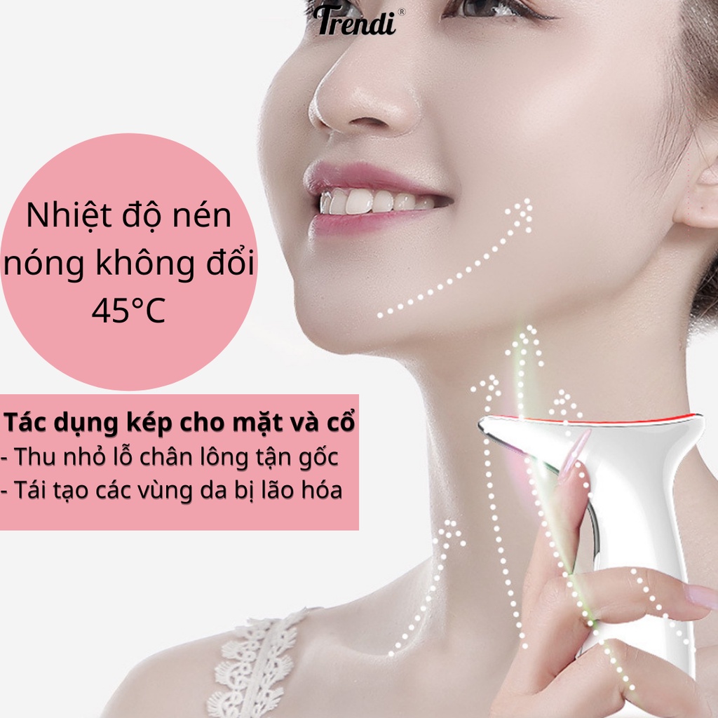 Máy Đẩy Tinh Chất Massage Nâng Cơ Mặt Kết Hợp Điện châm EMS 4D KOREA Xóa Nếp Nhăn Và Trẻ Hóa Làn Da
