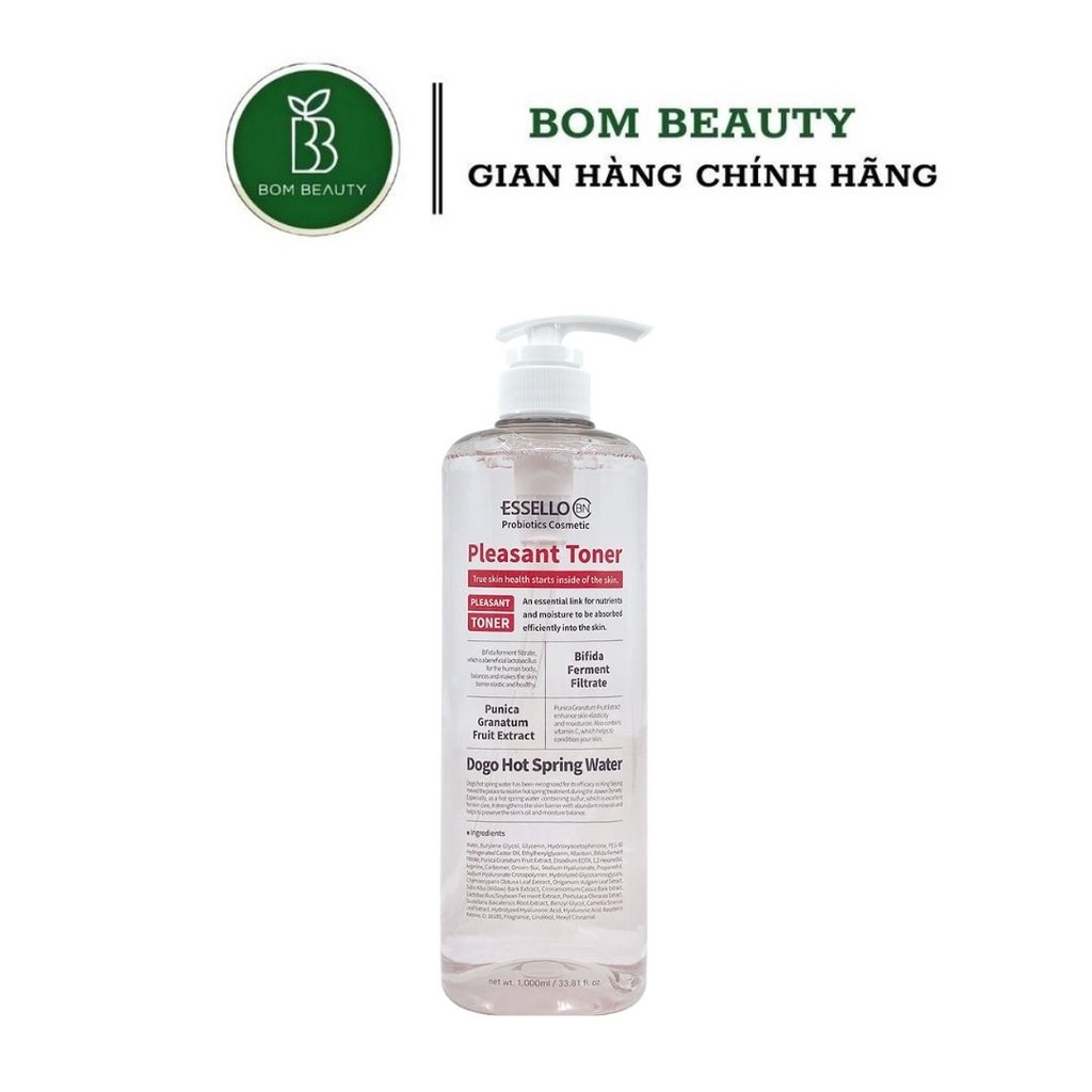 Nước hoa hồng - toner khoáng nóng hồi phục sâu chuyên dụng cho spa Essello BNC Pleasant.