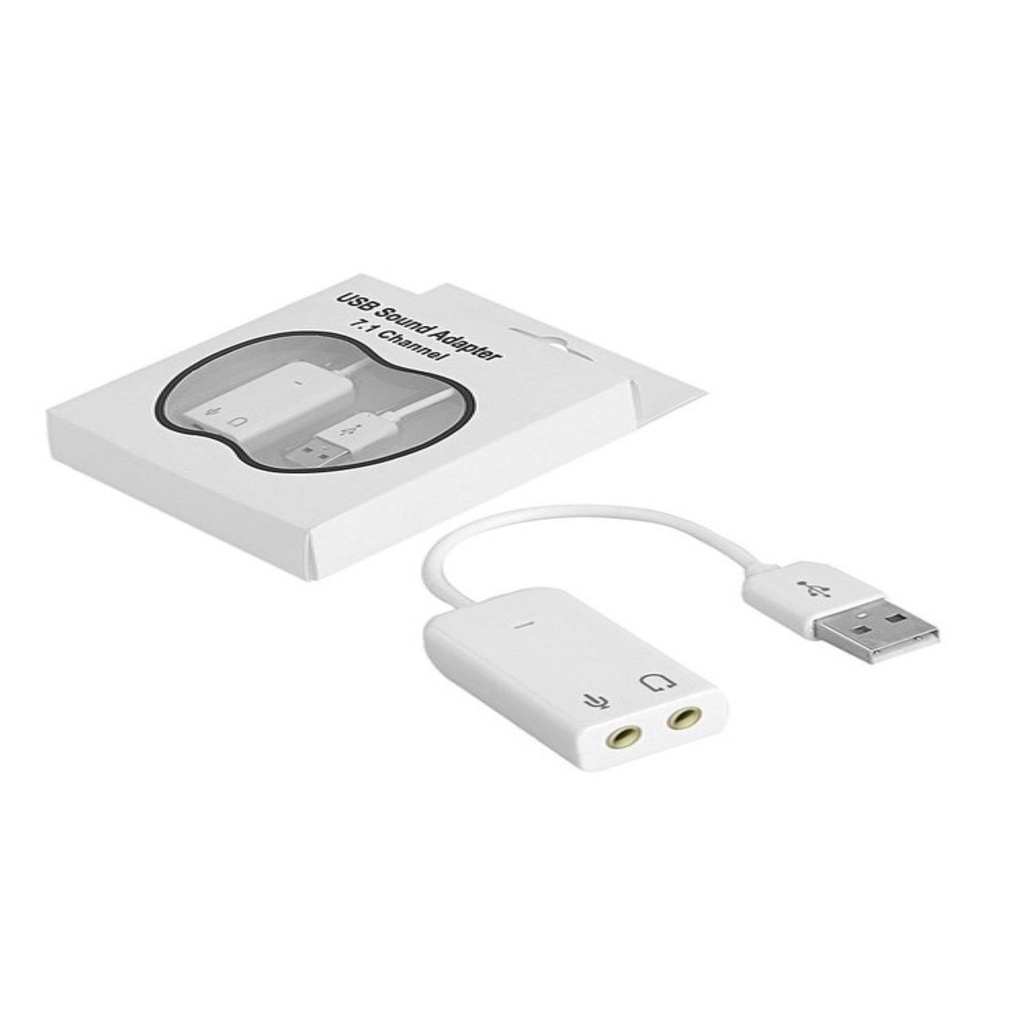 Cáp chuyển đổi USB ra âm thanh cổng 3.5mm cho Mic+ tai nghe, Loa , USB sound dây 7.1- Hàng chất lượng