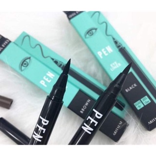 KẺ MẮT NƯỚC KHÔNG LEM KHÔNG TRÔi ARITAUM IDOL BRUSH EYELINER