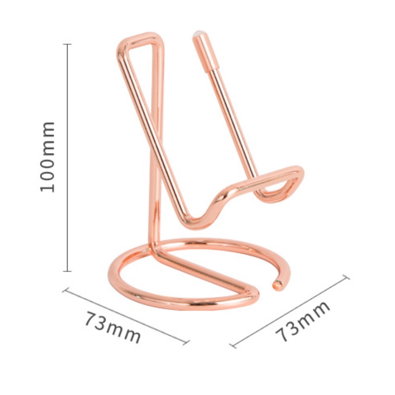 [Universal Creative Metal Desktop Phone Holder] [Portable Phone Stand] [Portable Desk Tablet Mobile Phone Stand ]