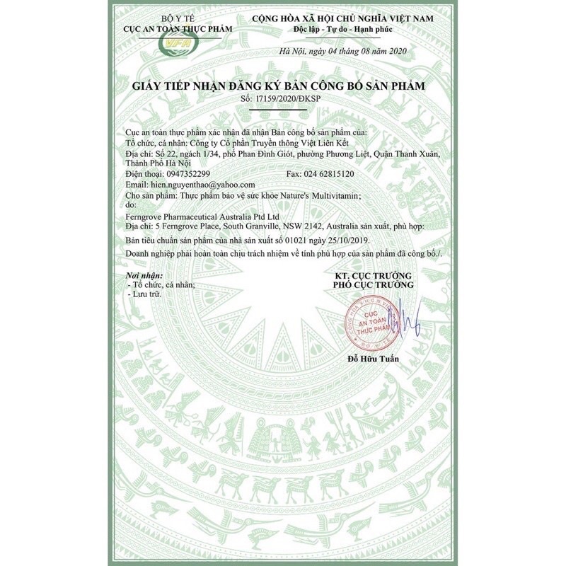 Viên Uống Vitamin Tổng Hợp Úc, Viên Tảo Nature's Way Complete Daily Multivitamin Bổ Sung Vitamin Cơ Thể