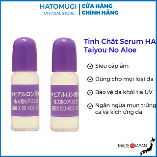 Tinh Chất Serum HA Taiyou No Aloe Nhật Bản Chỉ 1 Giọt Giúp Làn Da Căng Mọng Hàng Nhật