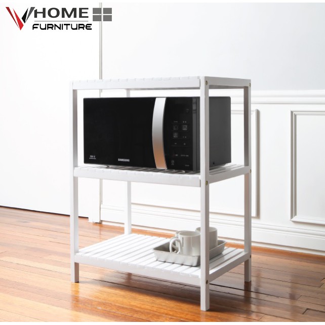 Kệ Để Lò Vi Sóng Đa Năng Gỗ Thông 3 Tầng VHOME Furniture Oven Rack 3F Nội Thất Lắp Ráp | BigBuy360 - bigbuy360.vn