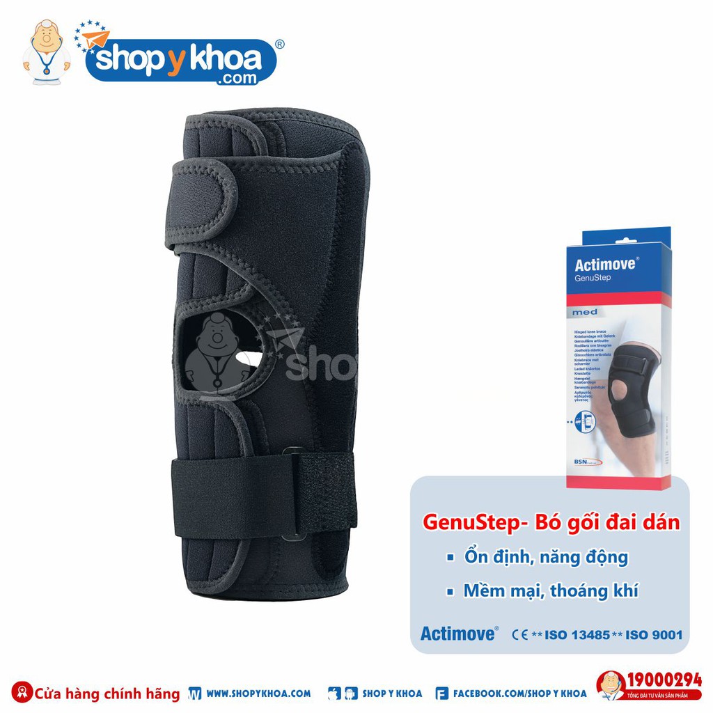 [CÓ QUÀ TẶNG] Bó gối đai dán chấn thương &amp; thể thao cao cấp Actimove GenuStep (Made in Germany)