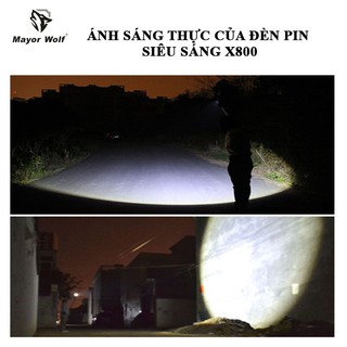 Đèn pin siêu sáng X800
