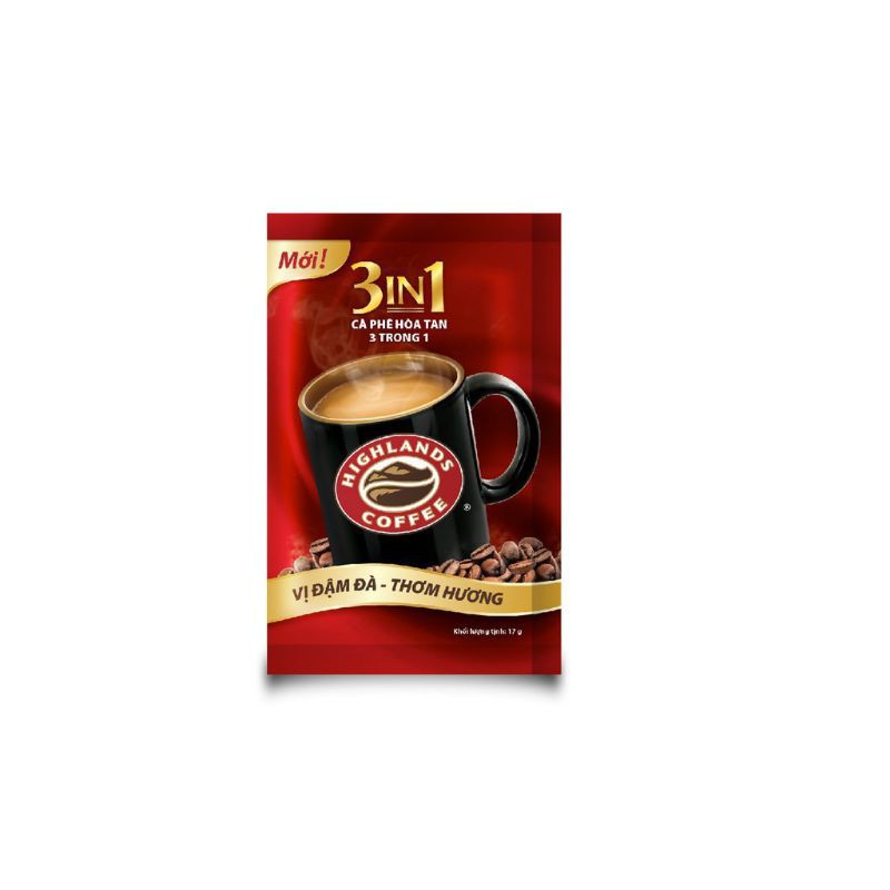 Cà phê Highlands coffee 3in1 hòa tan (10 gói x 17g)