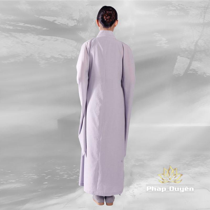 Áo Tràng Hải Thanh Vải Đài Loan Màu Lam , Đồ Tu - Đi Chùa Cho Phật Tử Cư Sĩ Nam Nữ