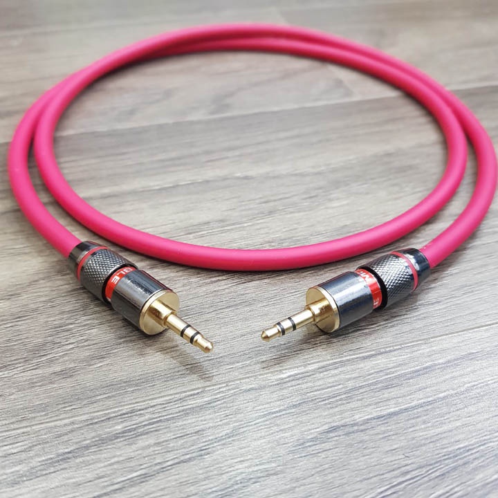 Dây 3.5 mm 2 đầu dây lõi đồng không chứa oxy cao cấp, chân jack 3.5mm lõi đồng mạ vàng