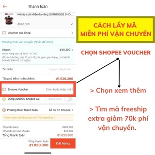 Đèn sưởi sunhouse, quạt sưởi Sunhouse hồng ngoại cho bé SHD7013/7016 an toàn tuyệt đối