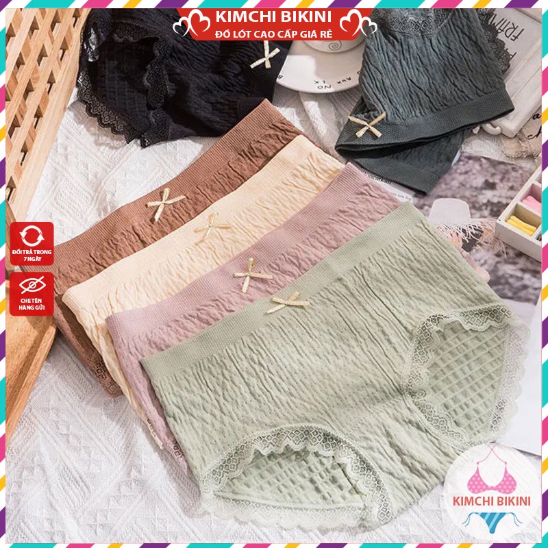 Quần lót nữ cotton vải mềm ôm bụng nâng mông co giãn 4 chiều thoáng mát KIMCHIBIKINI đáy kháng khuẩn thấm hút tốt Ql005