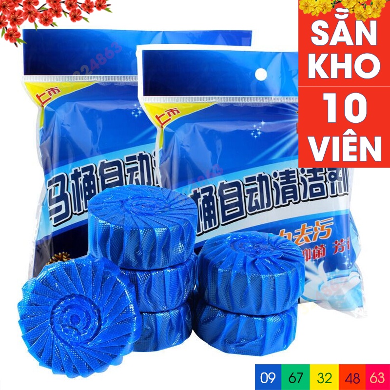 Combo túi 10 viên tẩy bồn cầu