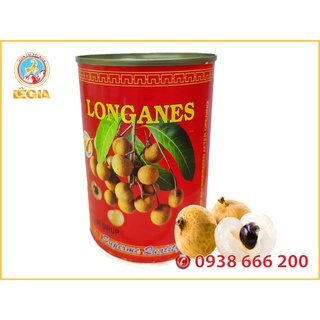 Nhãn Ngâm Đường Đóng Lon Tiện Dụng 565G