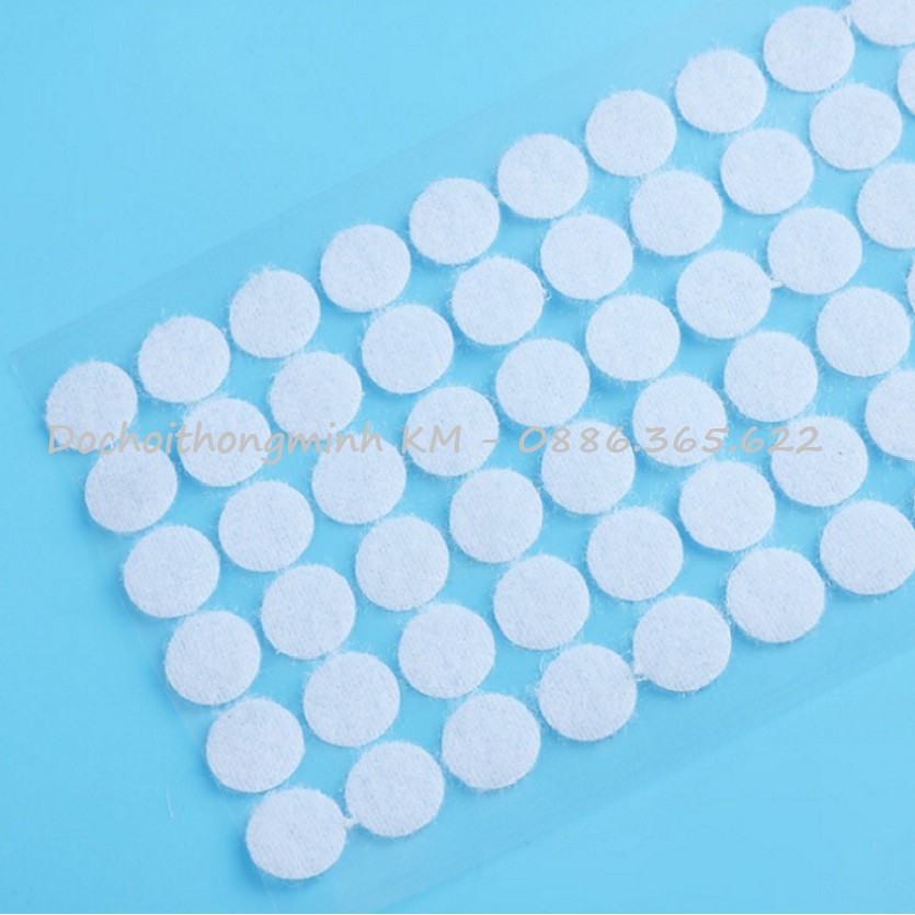 Sỉ cuộn nguyên 10000 chấm dính gai chấm tròn size 15mm giá đẹp