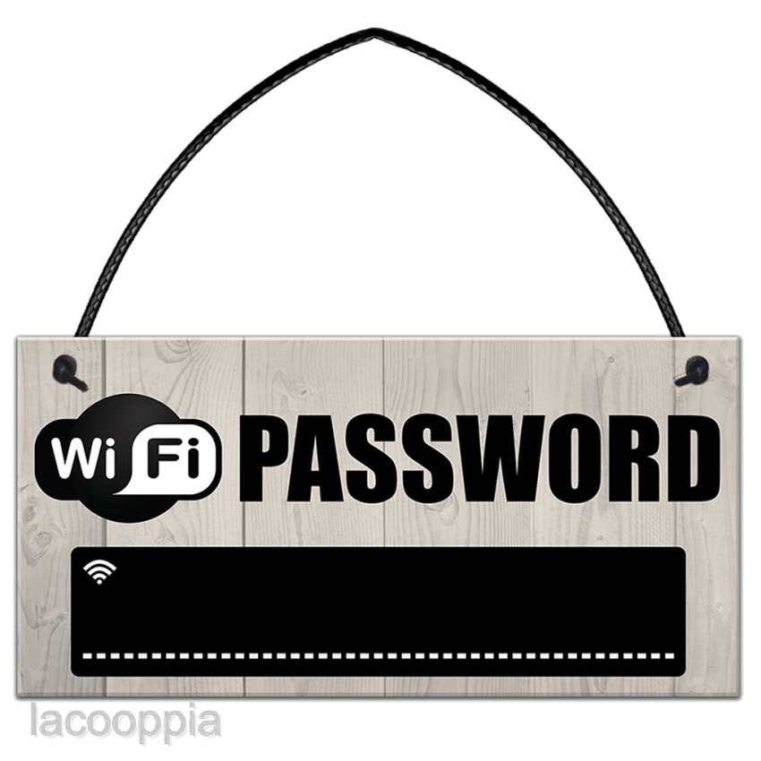 Wifi password Rustic Wooden Sign Plaque Pub Shop Cafe Hotel Wifi Chalkboard