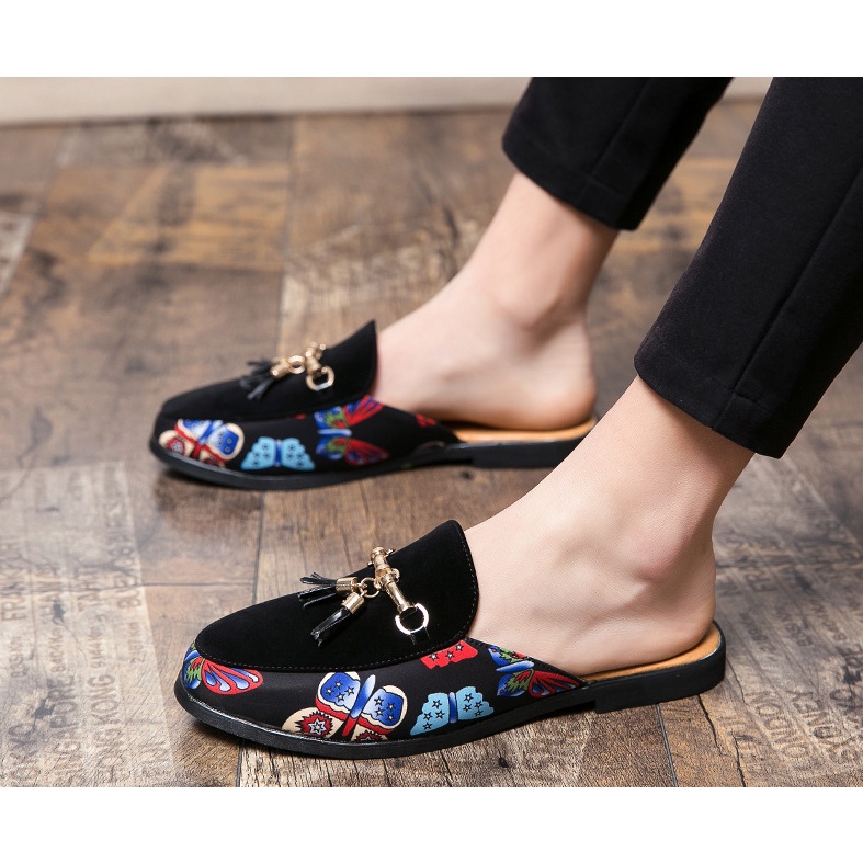 Giày sục nam | GIÁ SIÊU RẺ | hoa tiết in 3D nổi lựa chọn mới nhất 2021 | WebRaoVat - webraovat.net.vn