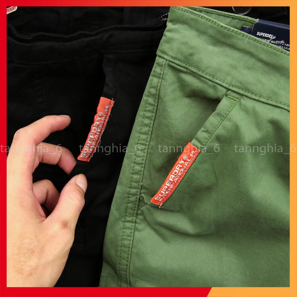 Quần short túi hộp kaki nam vnxk