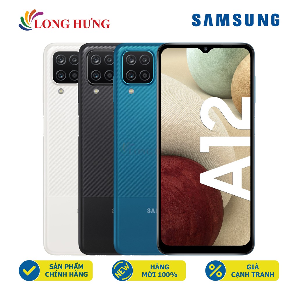 [Mã SKAMPUSH11 giảm 10% đơn 200k] Điện thoại Samsung Galaxy A12 (4GB/128GB) - Hàng chính hãng | WebRaoVat - webraovat.net.vn