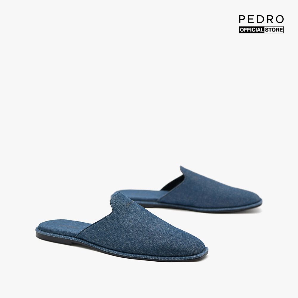 PEDRO - Giày mules nam mũi vuông Slip On Leather PM1-56380009-06 | BigBuy360 - bigbuy360.vn