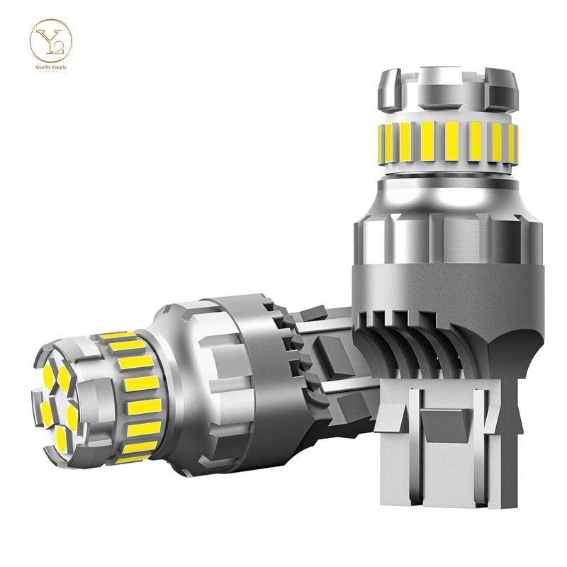 2 Đèn LED T20 7440 W21W 7443 6000K siêu sáng dành cho ô tô
