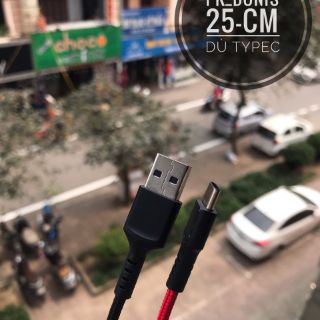 Cáp dù chân Typec dài 25cm