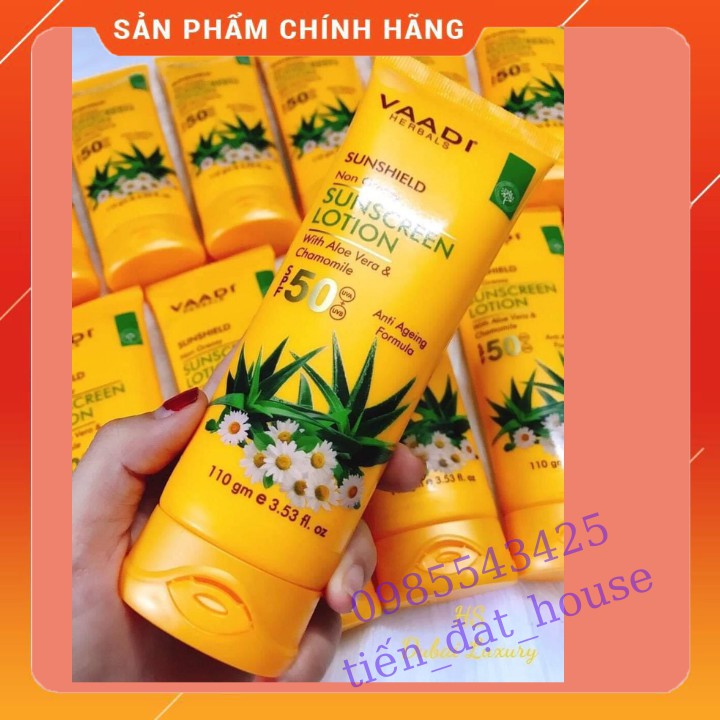 kem chống nắng vaadi🌞🌞🌞CHÍNH HÃNG🌞🌞🌞không bết dính, không bị lộ vân kem, Giúp da không bị nám, sạm.