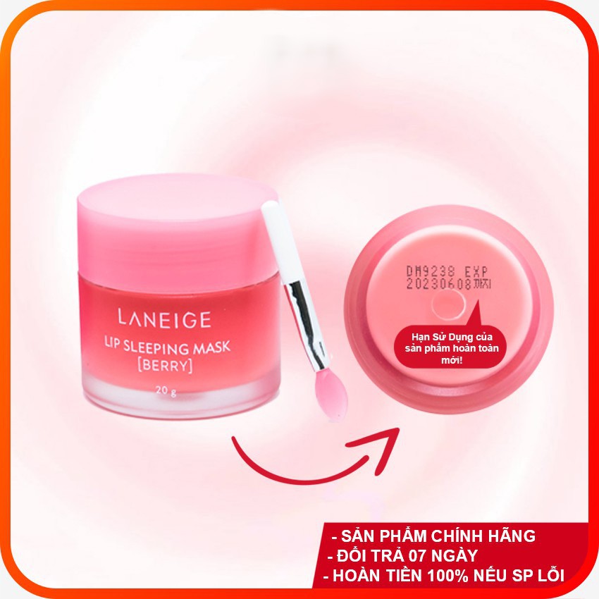 (Mẫu Mới) Mặt nạ ngủ cho môi Laneige 20g Lip Sleeping Mask, Mặt nạ ngủ môi Laneige Berry hàn quốc | BigBuy360 - bigbuy360.vn