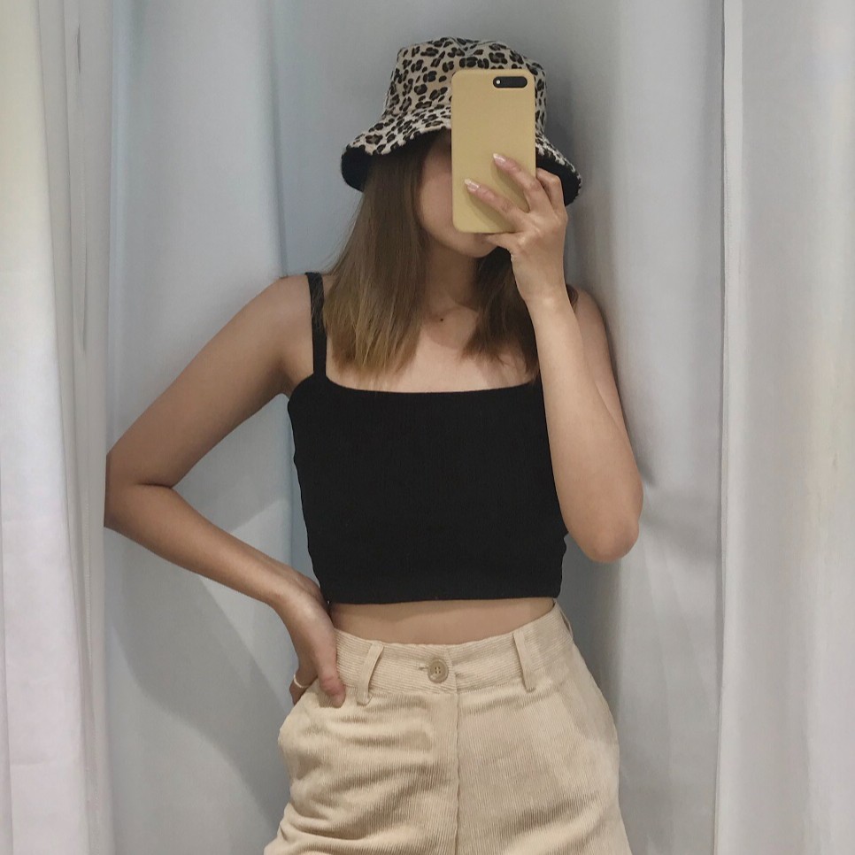 Áo thun 2 dây croptop vải cotton co giãn 4 chiều - ATTK021 | BigBuy360 - bigbuy360.vn