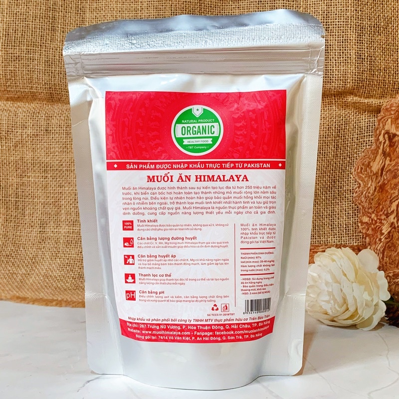 Muối Hồng Himalaya Dạng Mịn Túi 500g