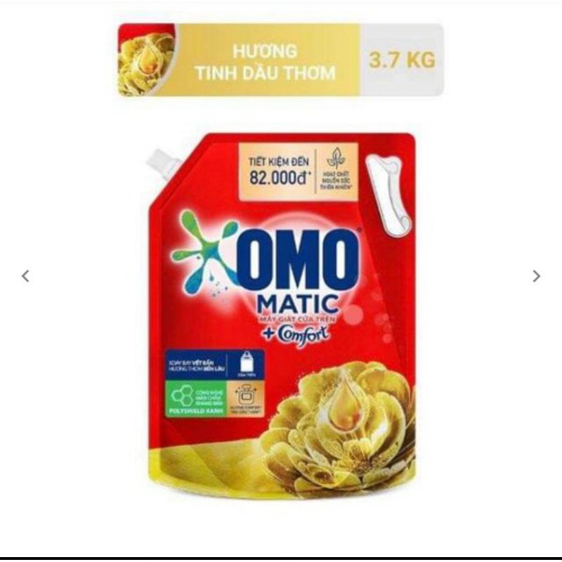 Túi nước giặt Omo hương Comfort 3,7 kg