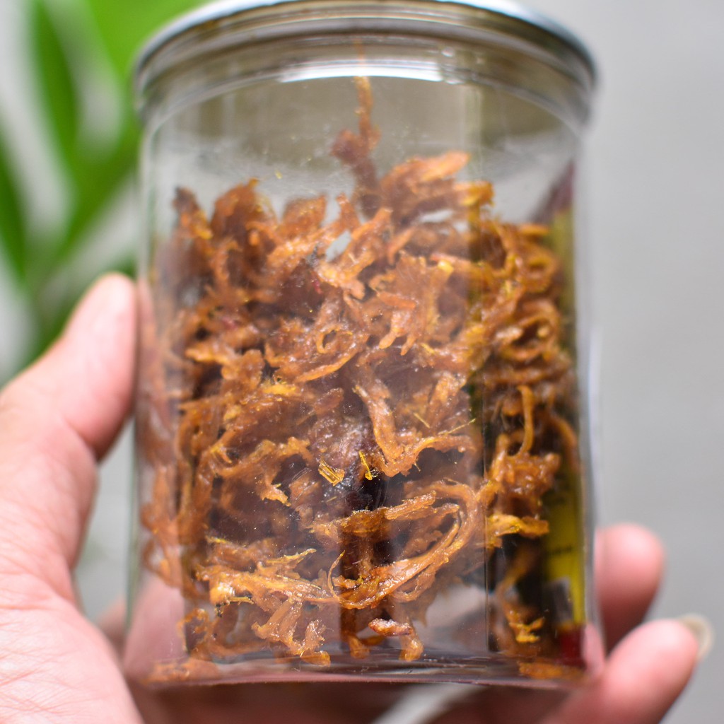 Khô mực xé tẩm vị loại ngon, hủ pet 150g - Đồ ăn vặt Nhà Gấu | BigBuy360 - bigbuy360.vn