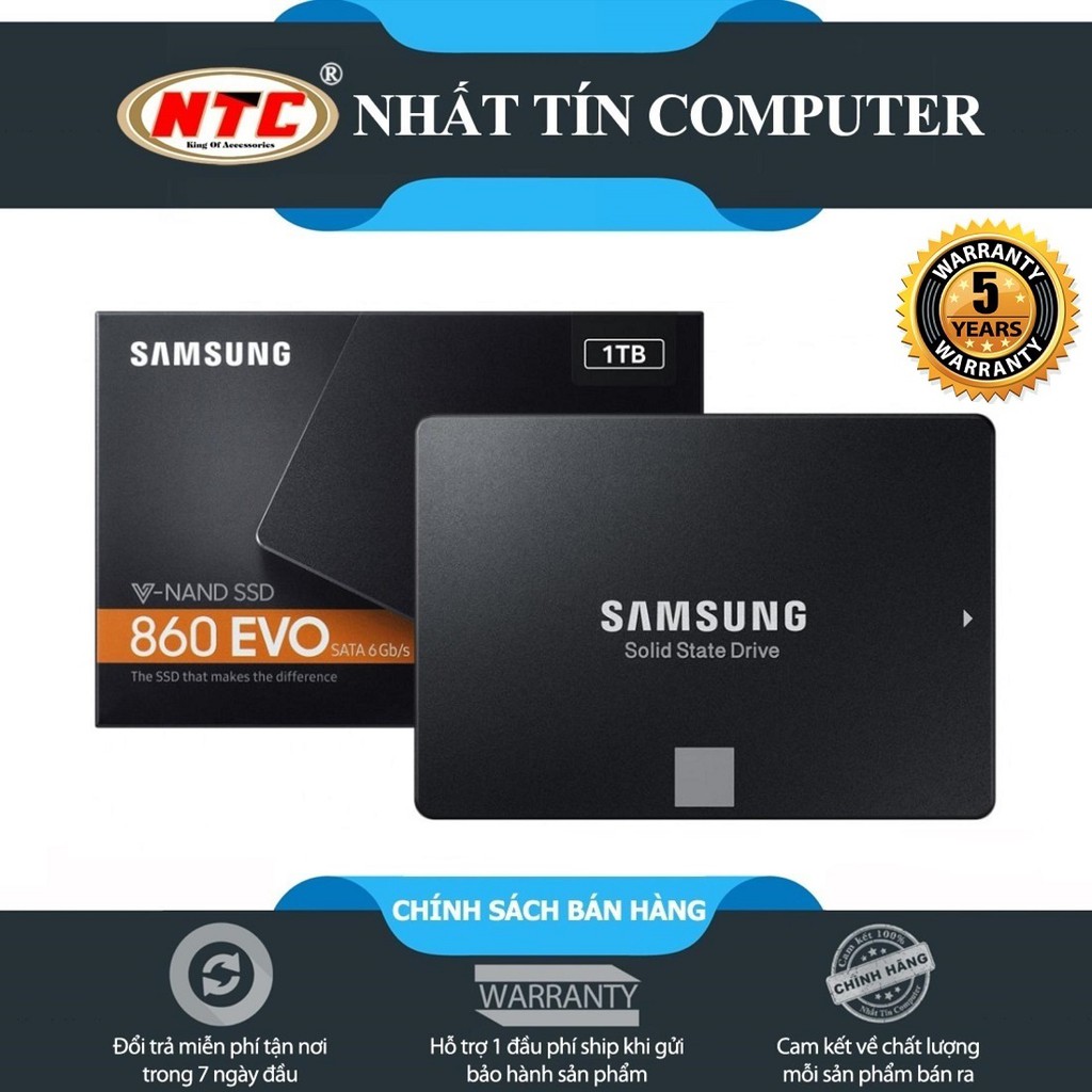 Ổ cứng SSD Samsung 860 Evo 1TB 2.5Inch SATA IIIbox Anh