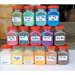 Màu bột nhũ bán lẻ hủ 50gam, bột màu camay bán lẻ 50gam (kèm hủ)