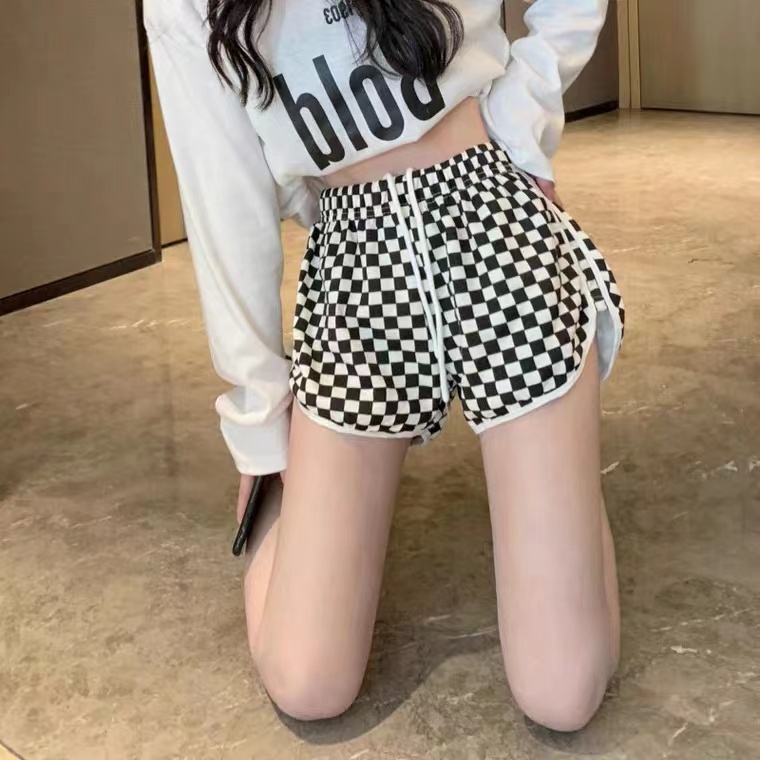 Quần Dài Lưng Cao Kẻ Sọc Ca Rô Thiết Kế Mới Trẻ Trung