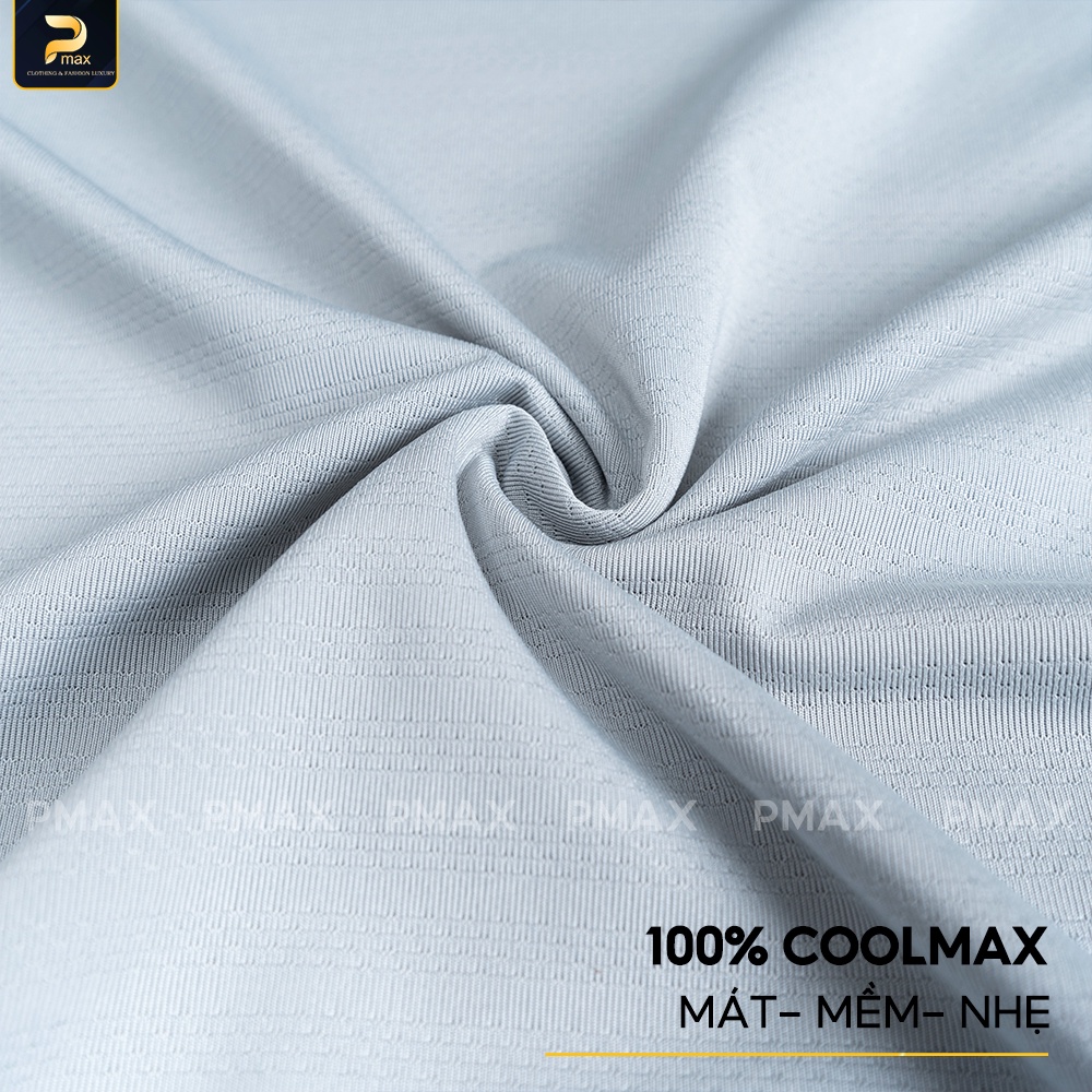 Áo thun nam ngắn tay PMAX phông trơn vải 100% coolmax mềm mát thấm hút co giãn
