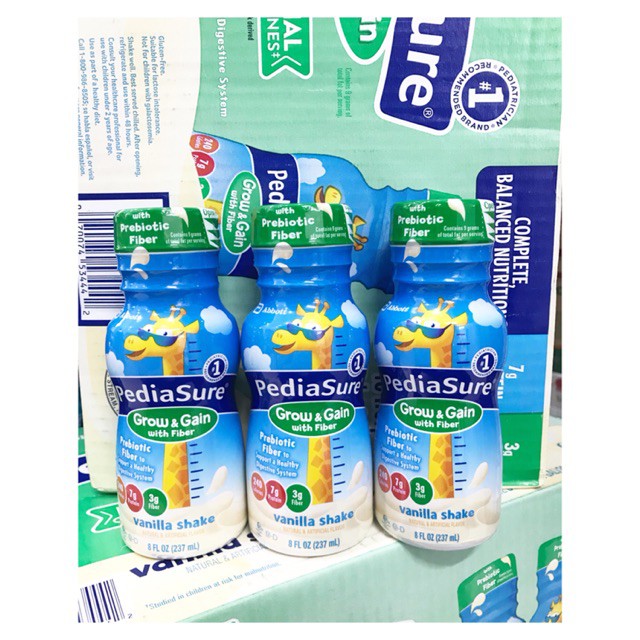 Sữa Pediasure chất xơ Fiber nước 237ml