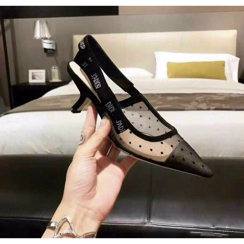 Sandal cao gót bít mũi hàng cao cấp fullbox hộp hoa