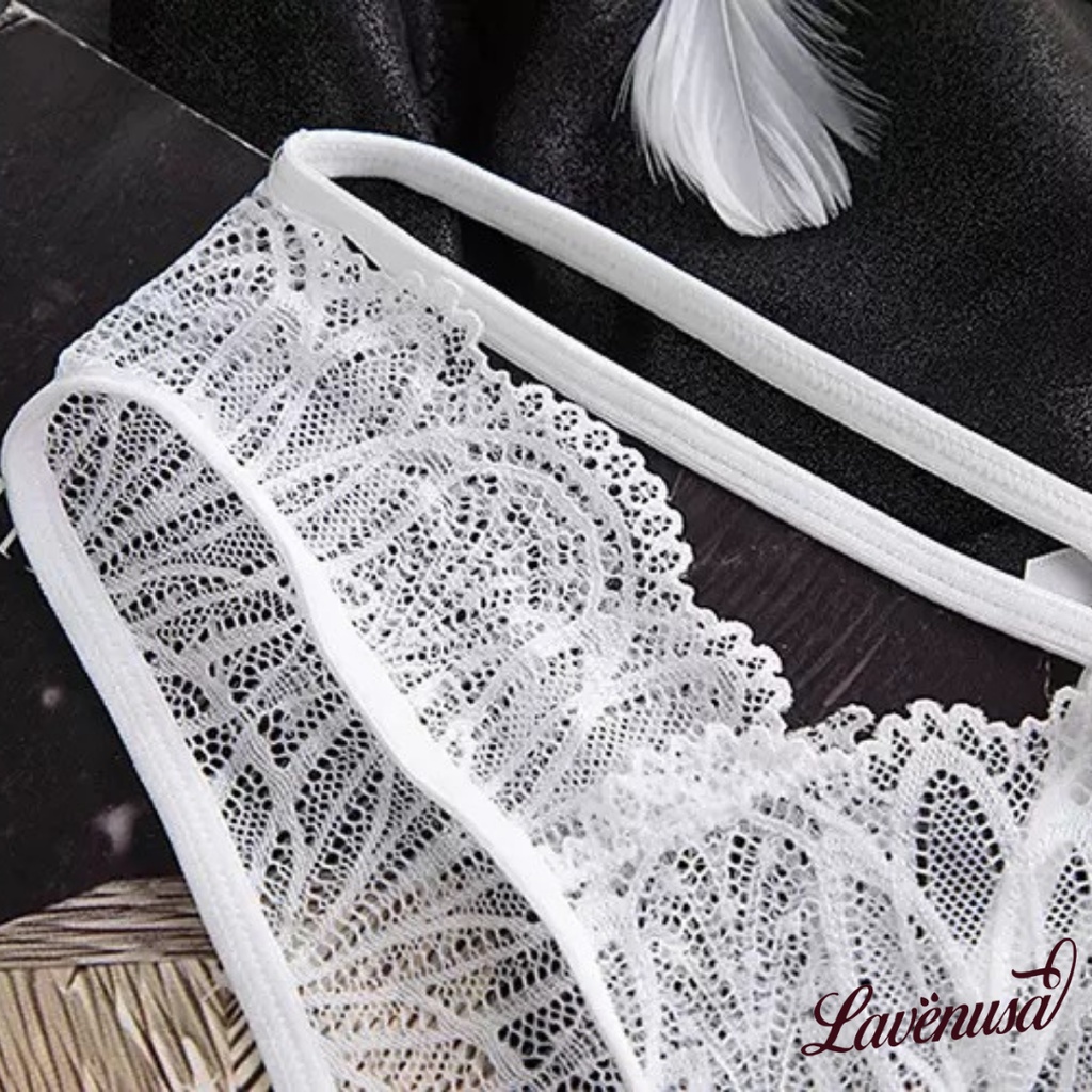Quần lót nữ ren xuyên thấu quyến rũ cao cấp mềm mại gợi cảm LAVENUSA QL39