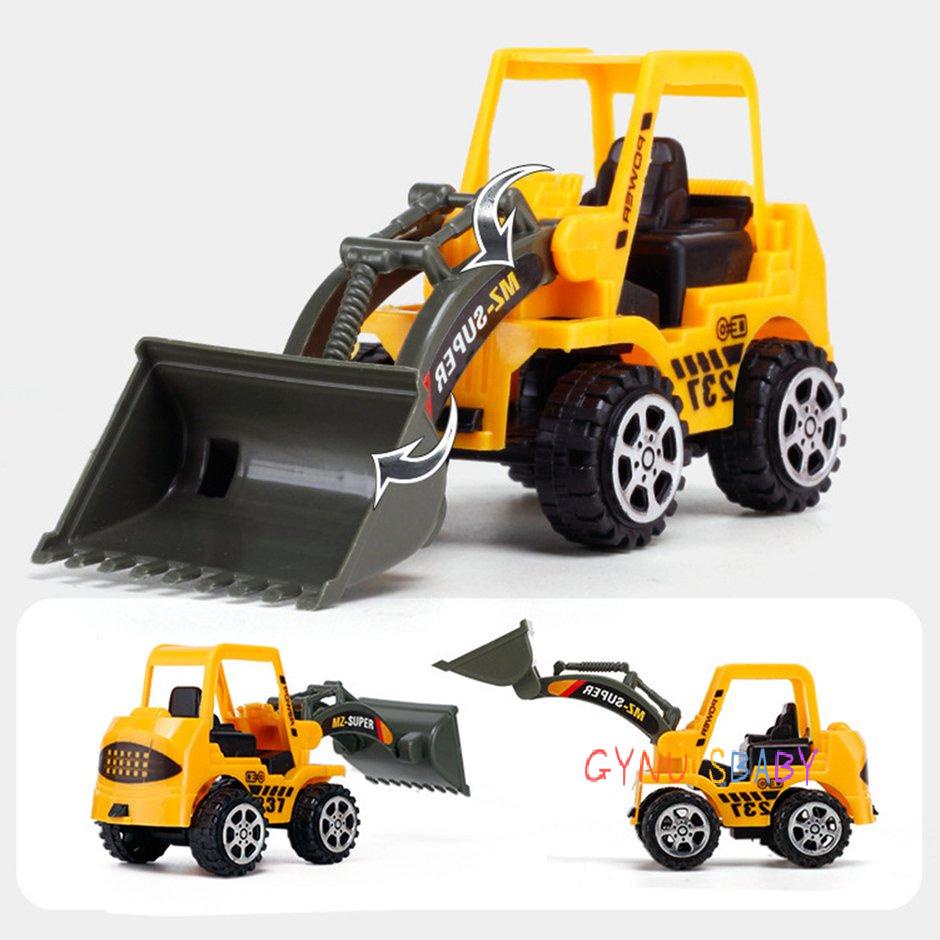 Boy Toy Car Excavator Color Random Child Inertia Model Engineering Car