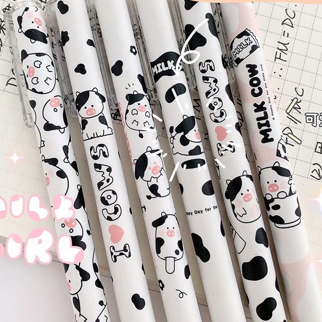 Bộ 6 Bút Máy Bấm Mực Đen Trắng Dòng Sản Phẩm Tốt Cho Học Sinh