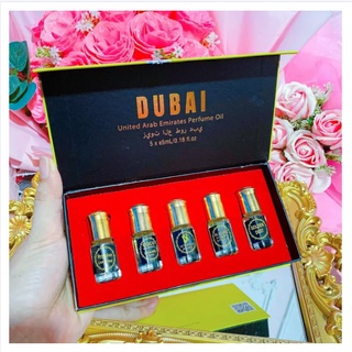 Set tinh dầu nước hoa Dubai 5 chai thơm lâu -hàng sẵn
