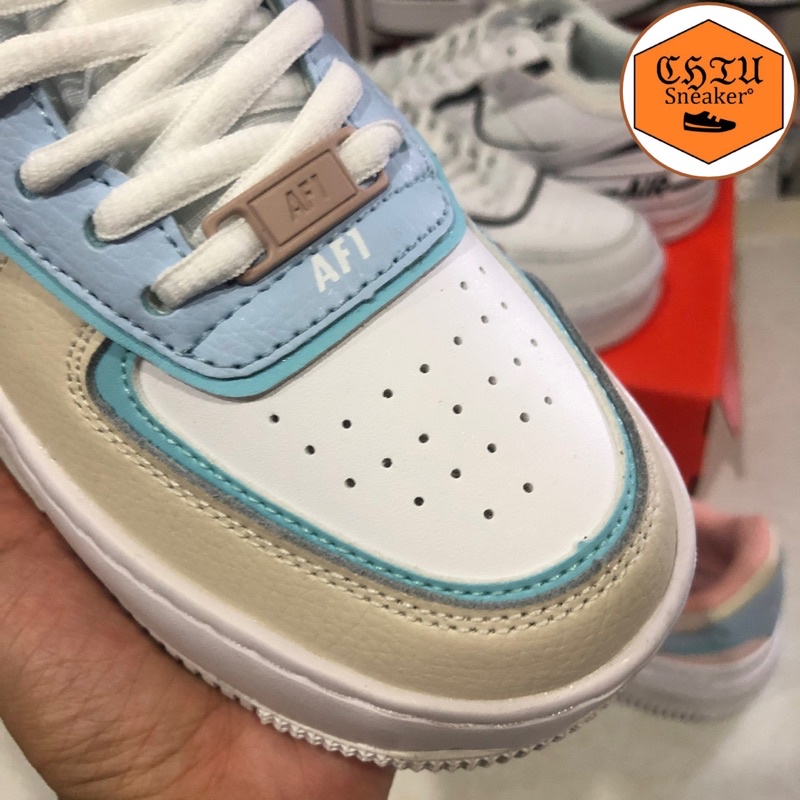 Giày Sneaker tăng chiều cao Air force 1 Shadow phiên bản cao cấp giày thể thao nam nữ AF1 trắng shadow