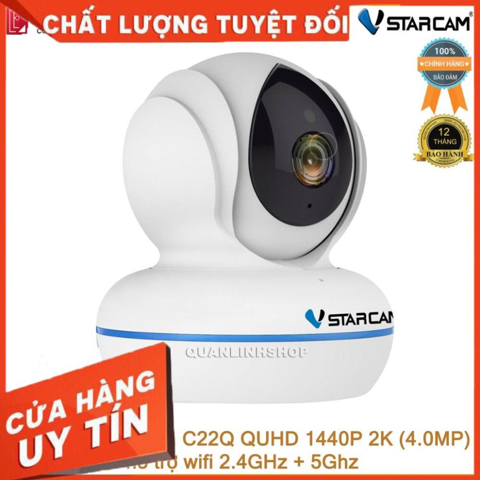 (giá khai trương) Camera giám sát IP Wifi hồng ngoại ban đêm Vstarcam C22Q QUHD 1440P 4MP