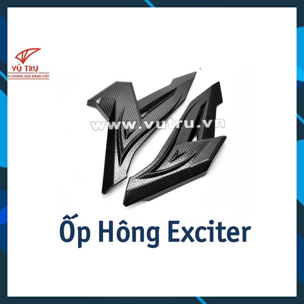 [CỰC RẺ]  Ốp sườn (Ốp hông) CARBON xe Exciter 150