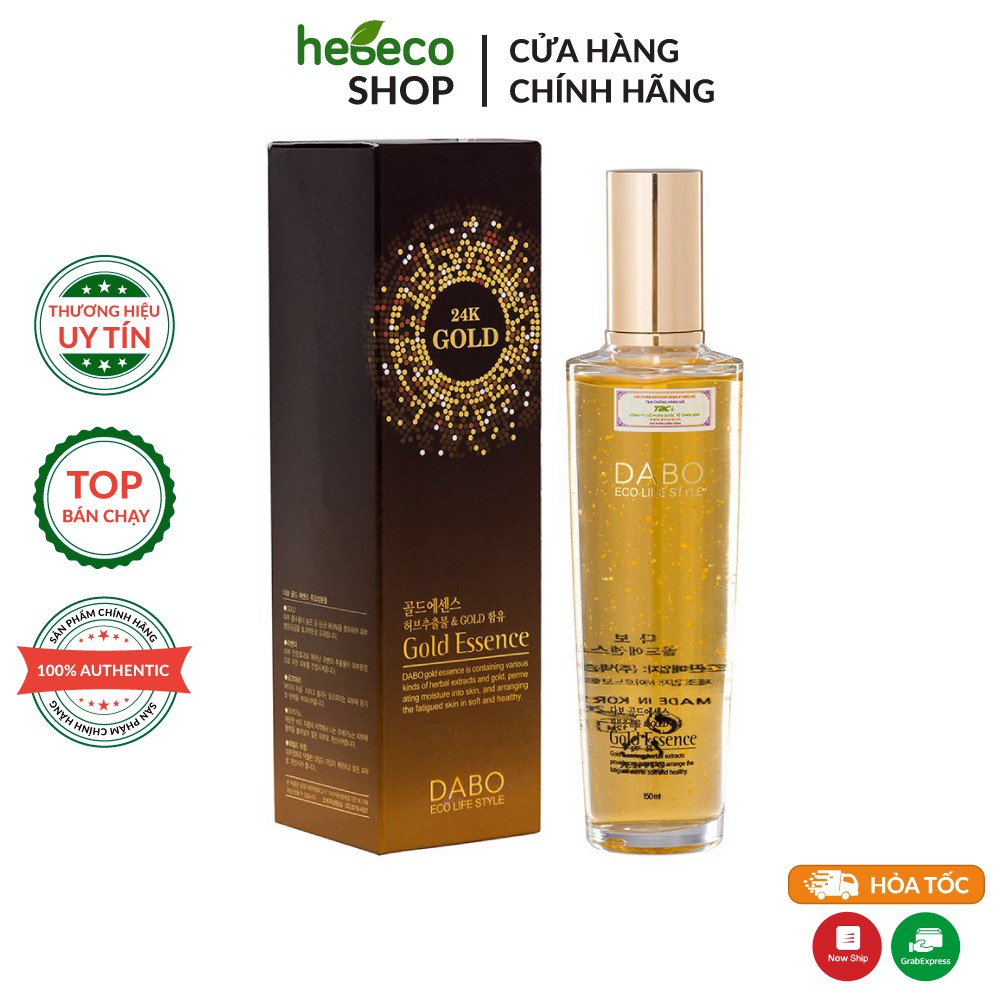 TINH CHẤT VÀNG TÁI TẠO VÀ CHỐNG LÃO HÓA CAO CẤP DABO GOLD ESSENCE 24K 150ML - HÀN QUỐC CHÍNH HÃNG