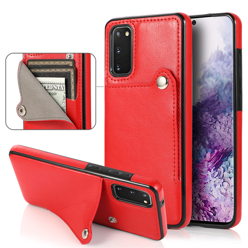 SAMSUNG S20 FE Fashion Business Magnetic Luxury Slim Fit Premium Leather Wallet Card Slots Flip Mobile Phone Case Cover Accessories Gadgets SAMSUNG S20/S10 Plus NOTE 20 Ultra 10 Pro 8 9 A51 A71 A20-A30 A50 A70 S8 S9 Colorful SAMSUNG Phone Case