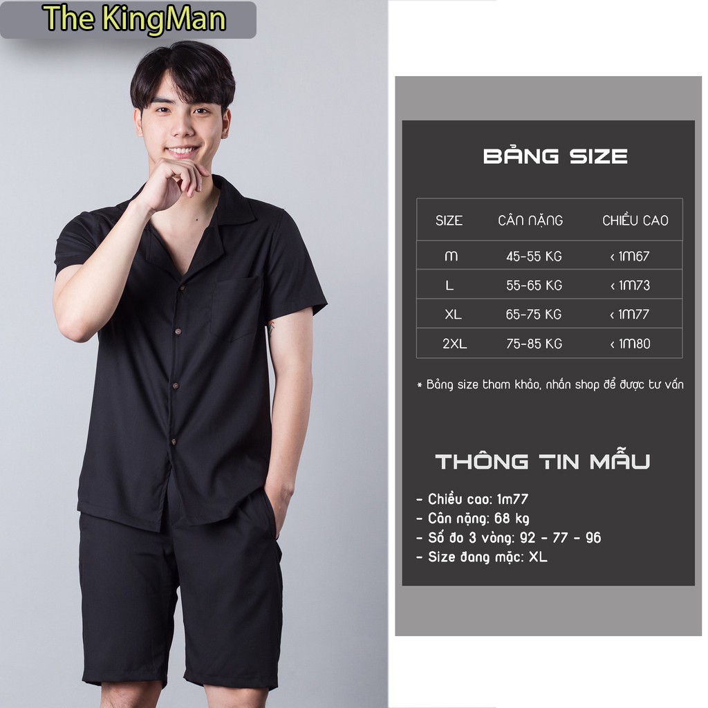 Áo đũi nam, set đũi nam thời trang hè 2021 Kingman | BigBuy360 - bigbuy360.vn