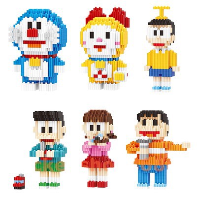 Lego nanoblock linkgou doremon nobita seko chaien suka doremi Đồ chơi lắp ráp lego nano block đô rê mon cho bé