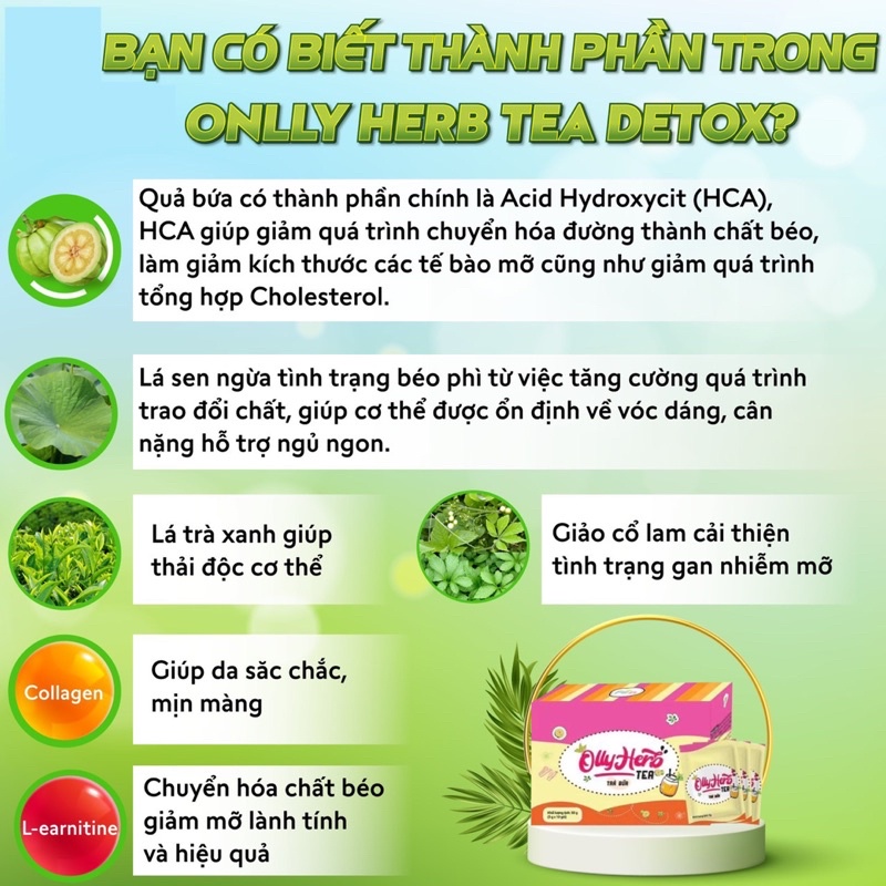 Trà bứa giam can vị bí đao / FreeShip + Quà / giam can collagen ship hoả tốc