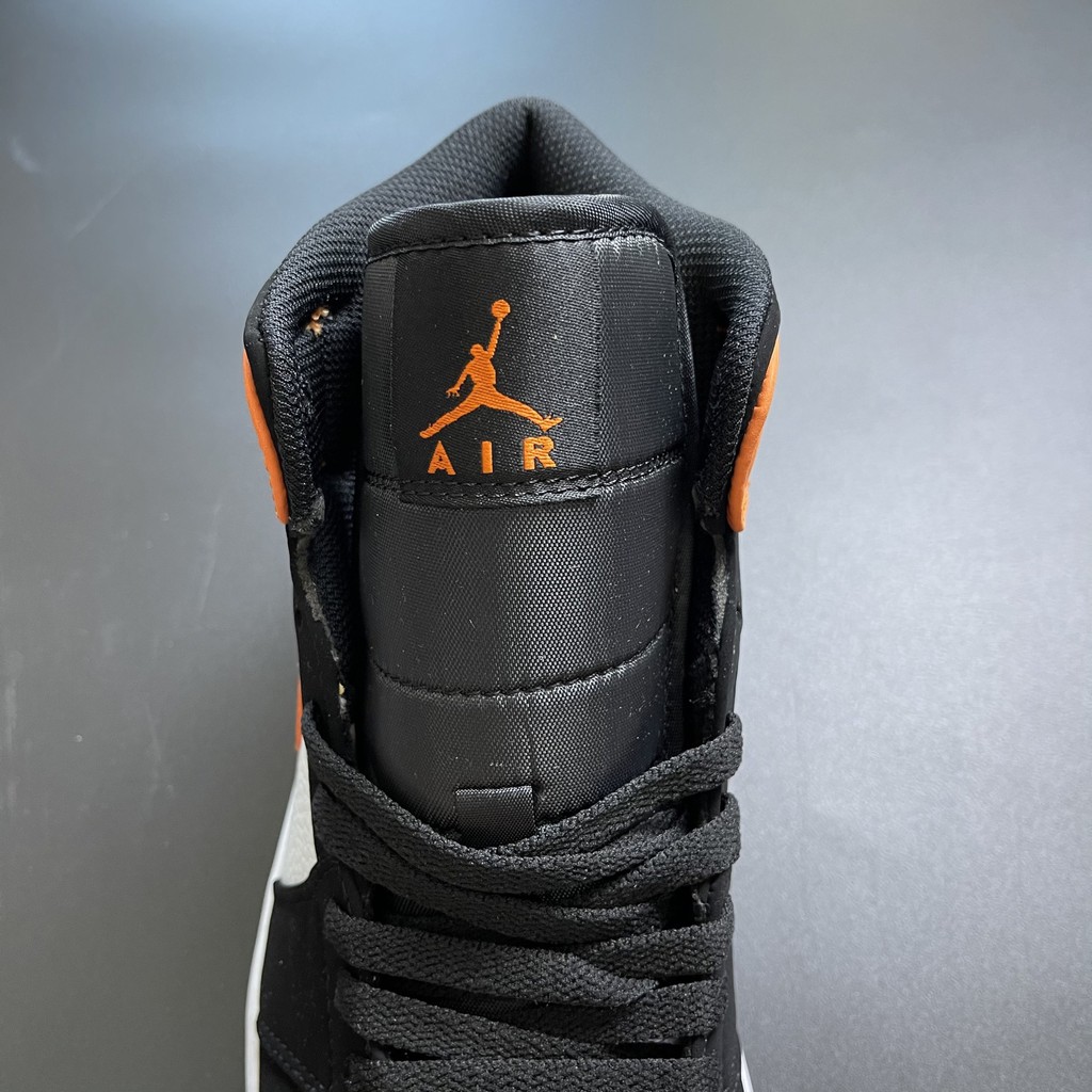 ✔️ Giày Jordan 1 Mid Cam Bóng Cao Cổ Giày Thể Thao Nam Nữ Full Phụ Kiện ✔️